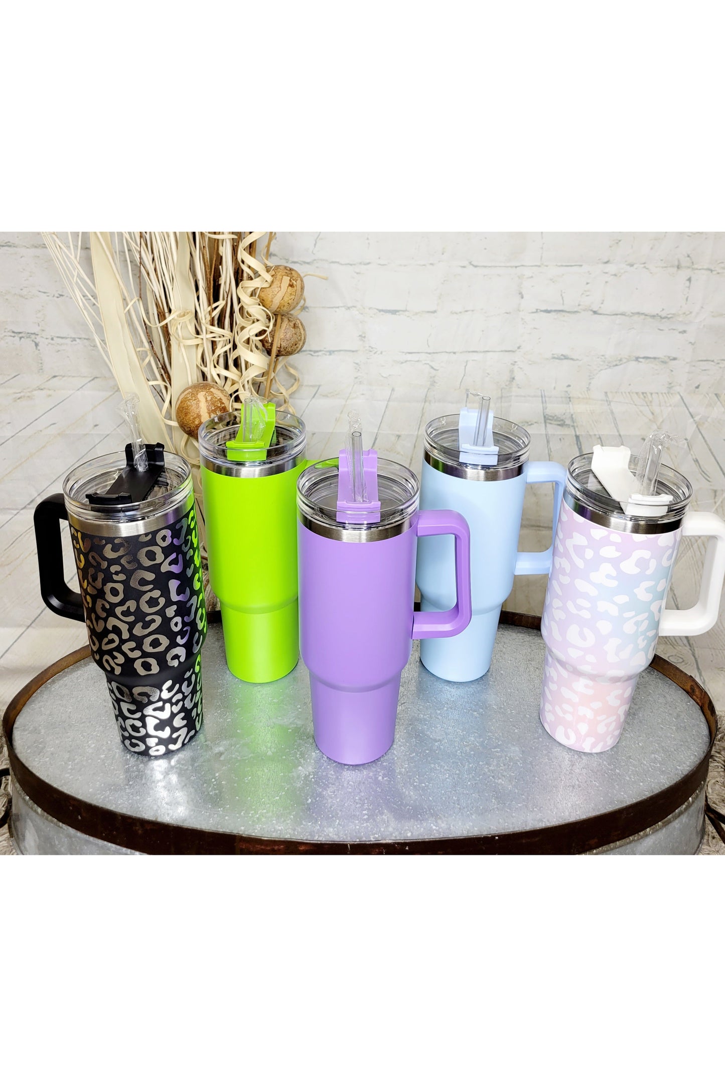 Lime Green Quencher Tumbler