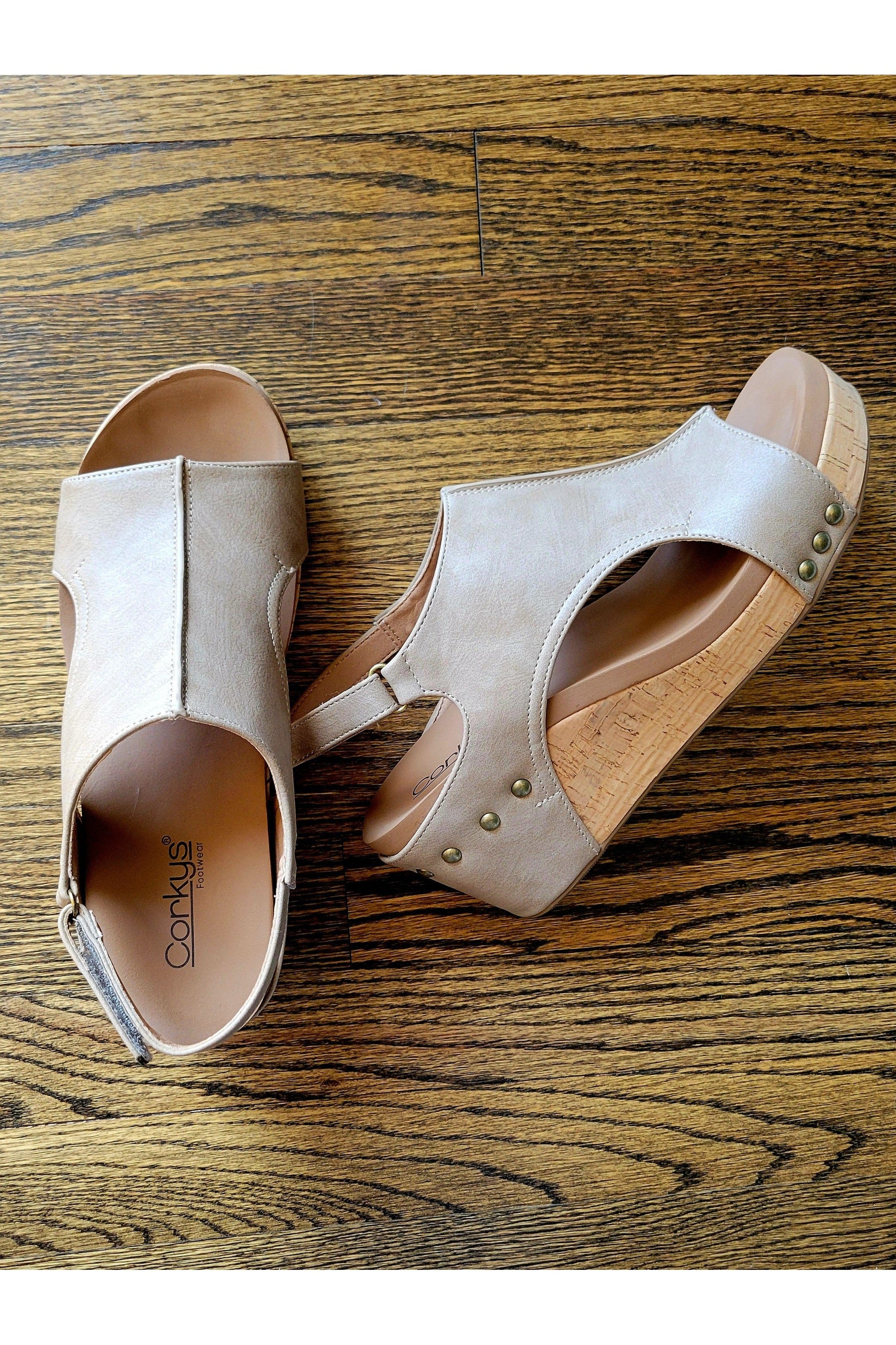 Corkys Camel Carley Wedge-Shoes-Corkys-6-Revive Boutique