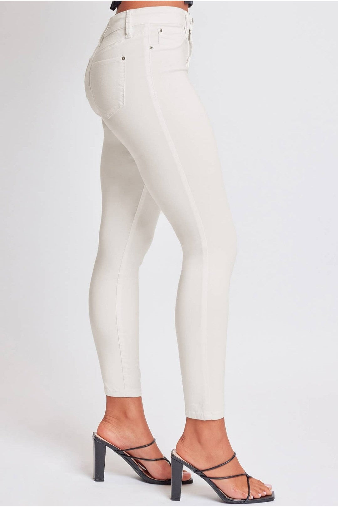Hyperstretch White Skinny Jean-Bottoms-YMI-Small-Revive Boutique