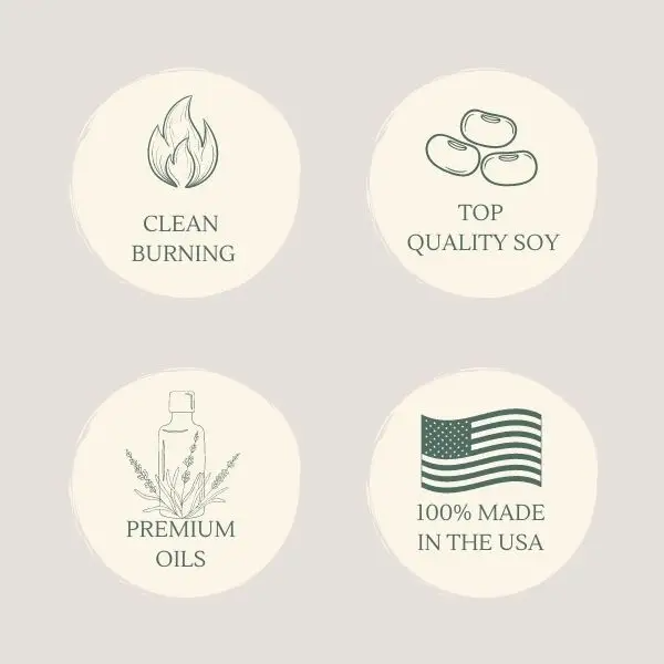 Mini Gold Candles w/ 3 scents to choose from