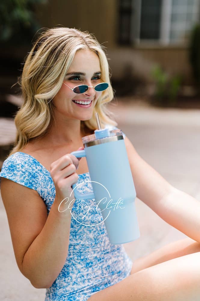 Light Blue Quencher Tumbler