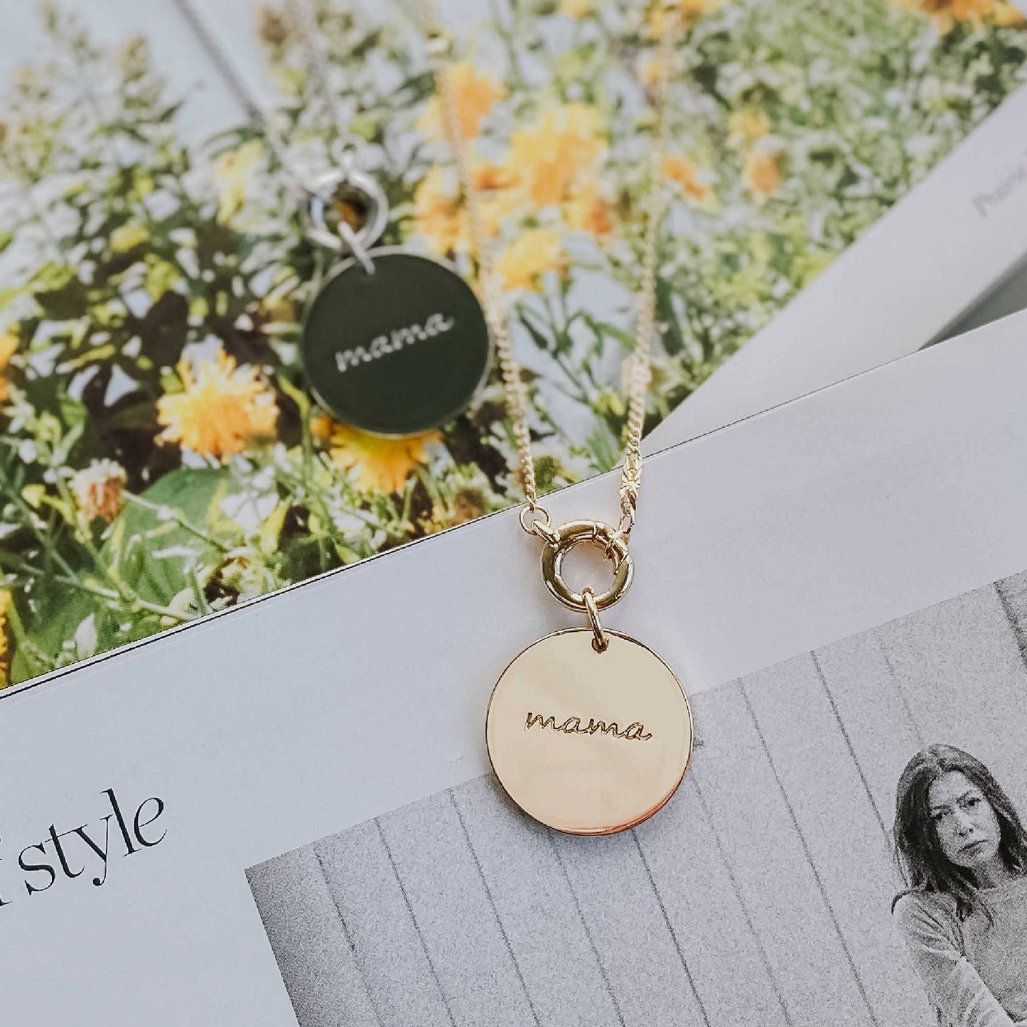 Gold Mama Pendant Necklace