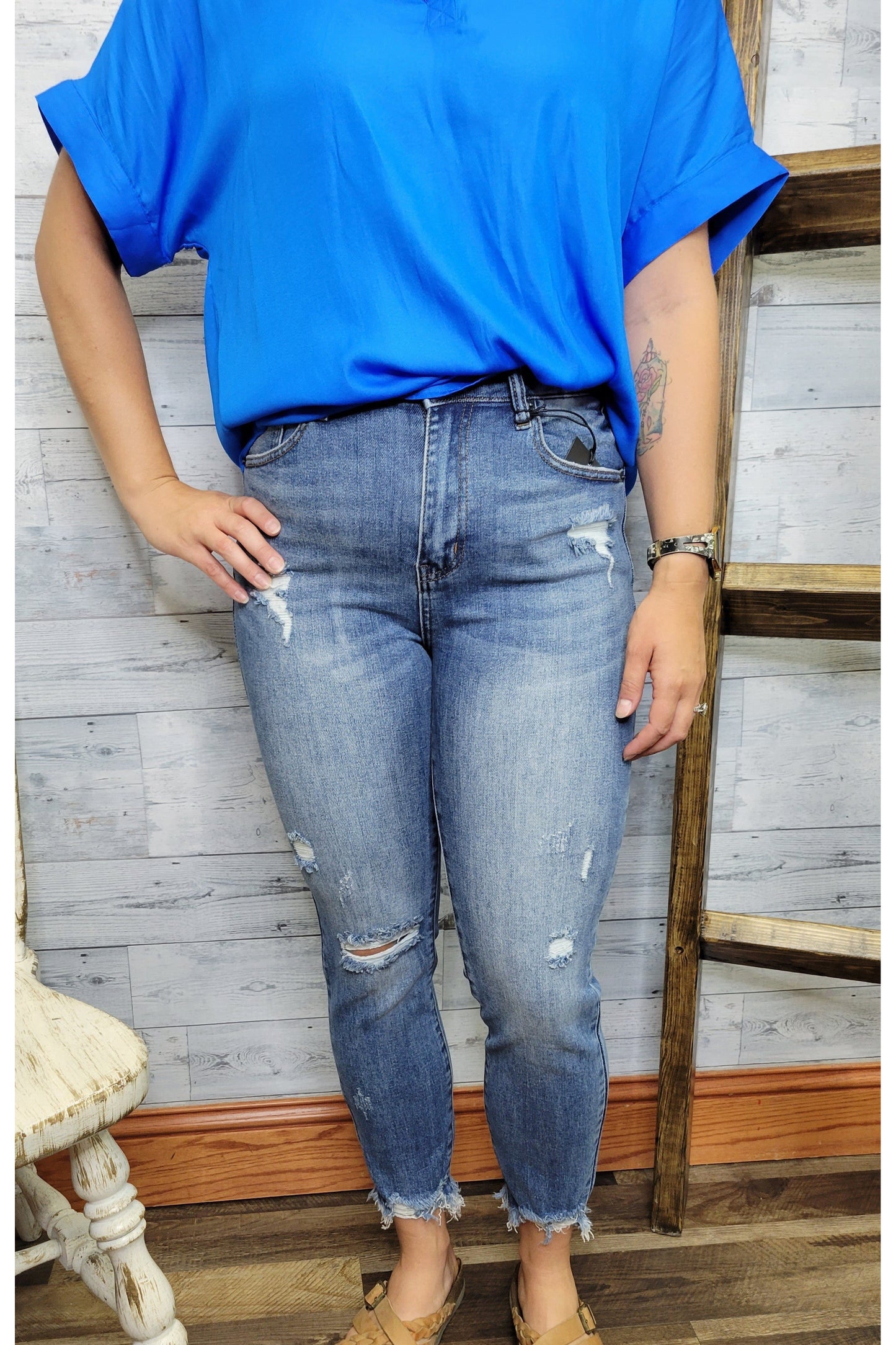 Risen High Rise Relaxed Skinny Fit Jean