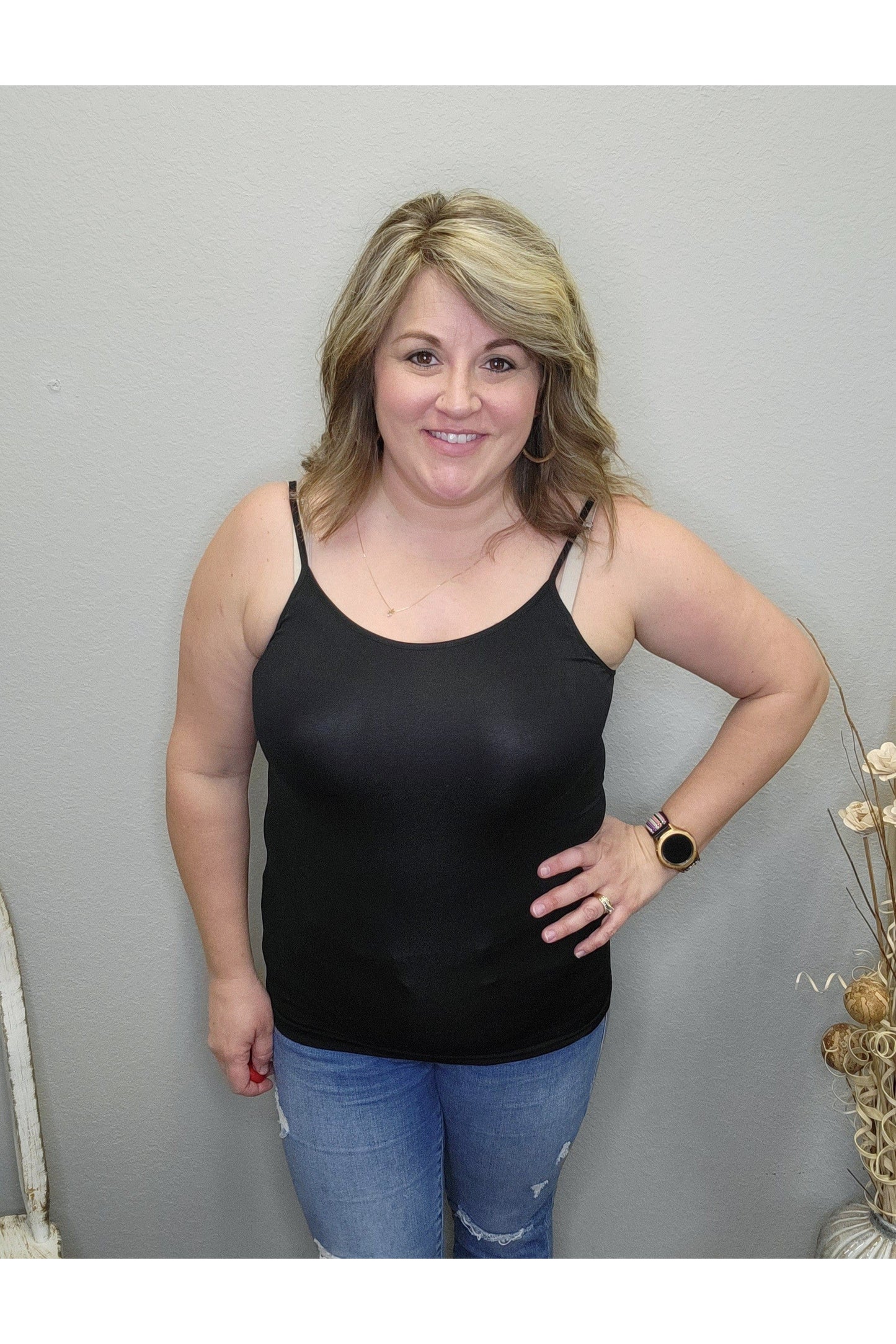 Seamless Adjustable Strap Cami **Multiple Colors**