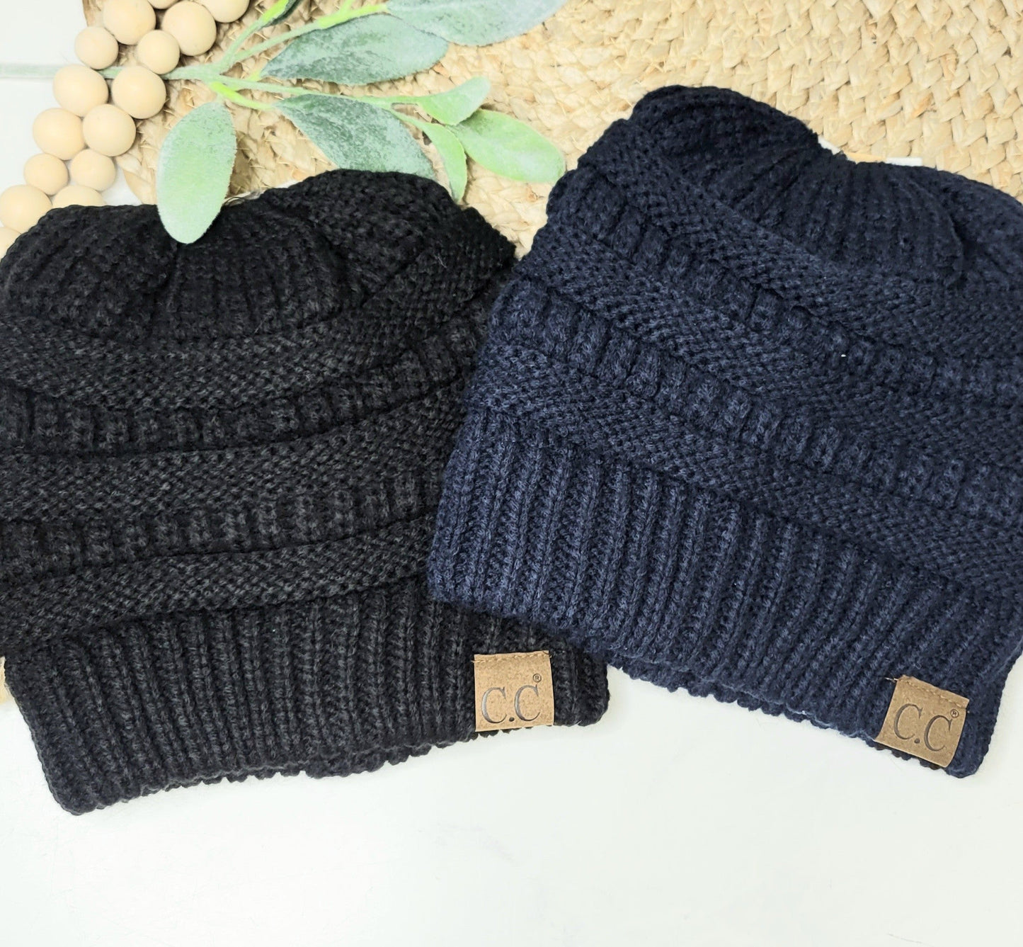 Winter Delight Messy Bun Beanie