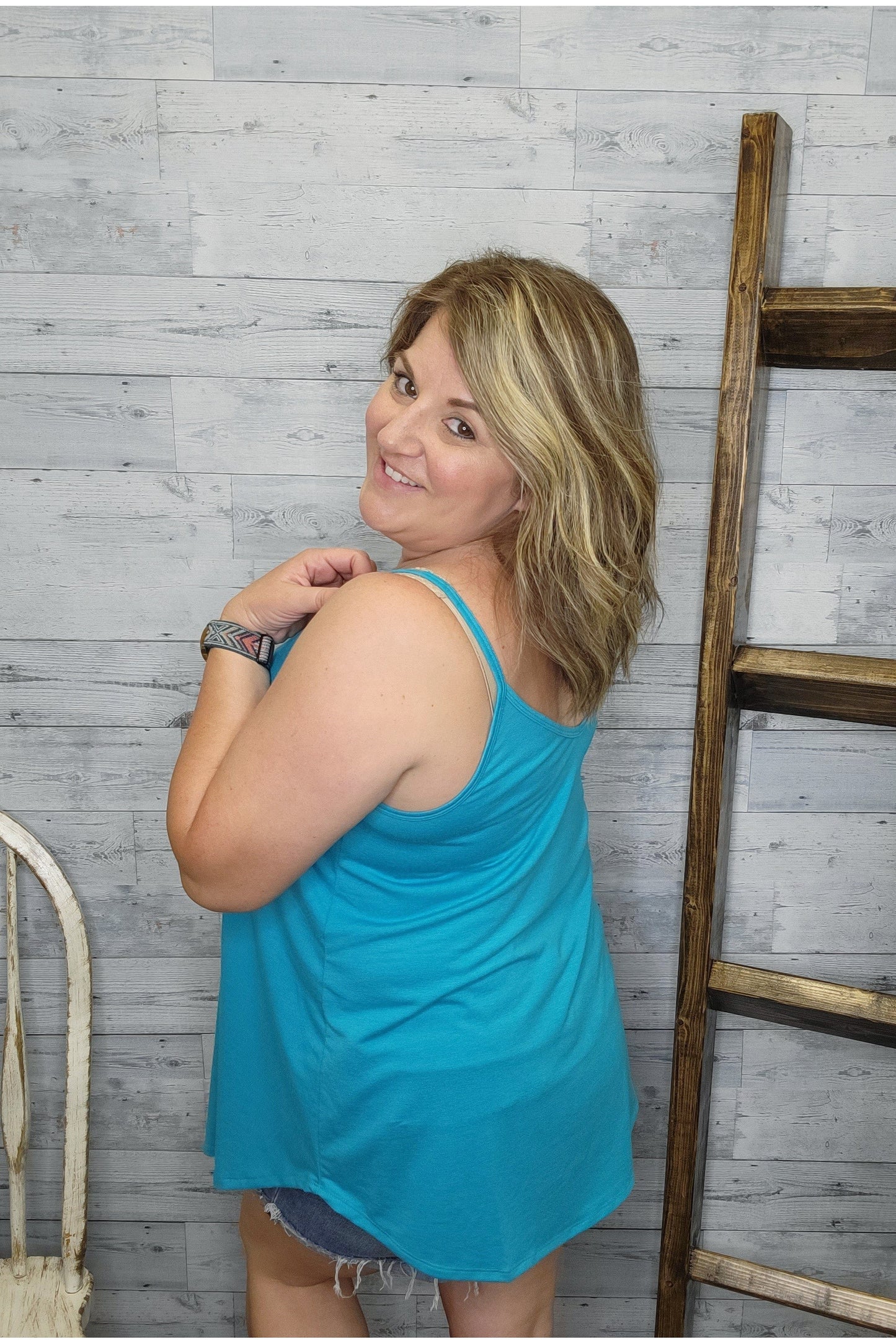 Reversible Cotton Spaghetti Strap Tank