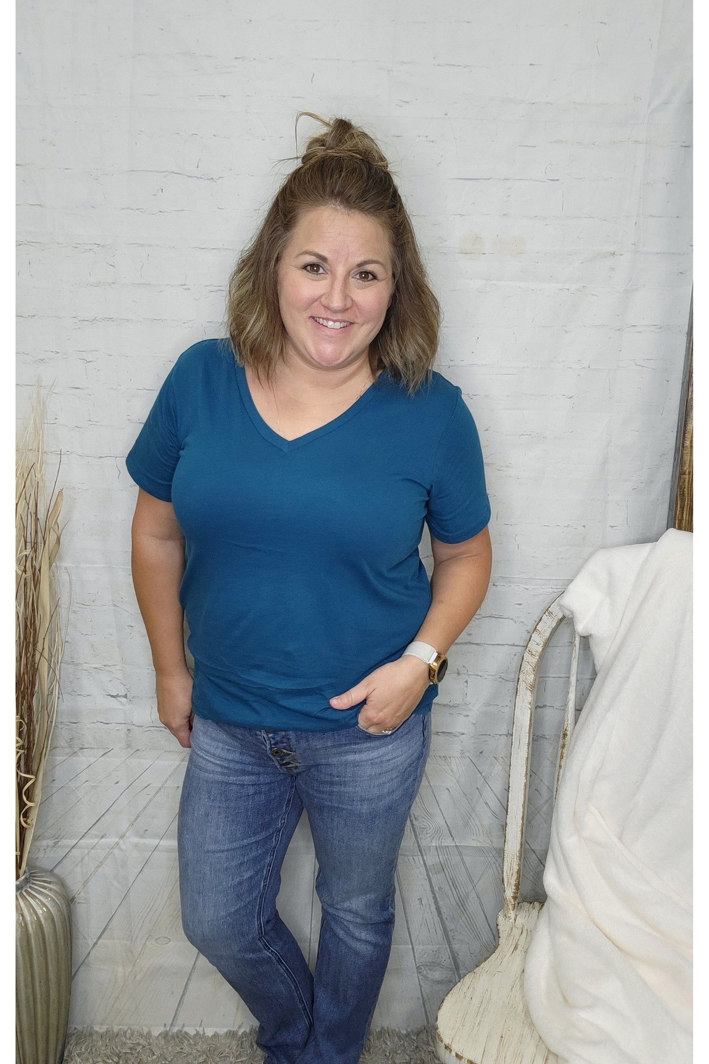 Risen Mid Rise Relaxed Skinny Jeans