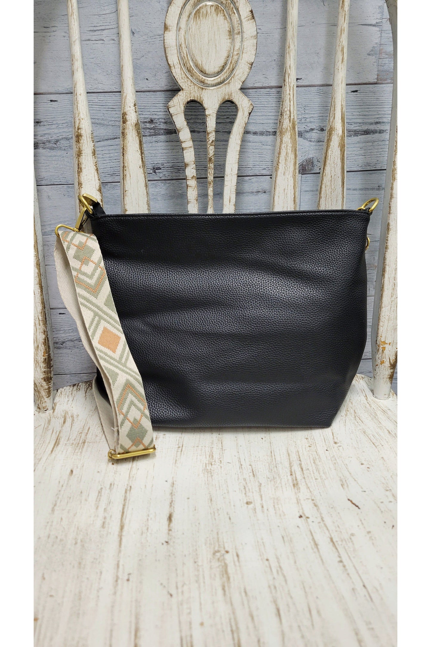 Adored Leather Shoulder Bag in two Colors-Bag-Revive Boutique & Floral-Black-Revive Boutique