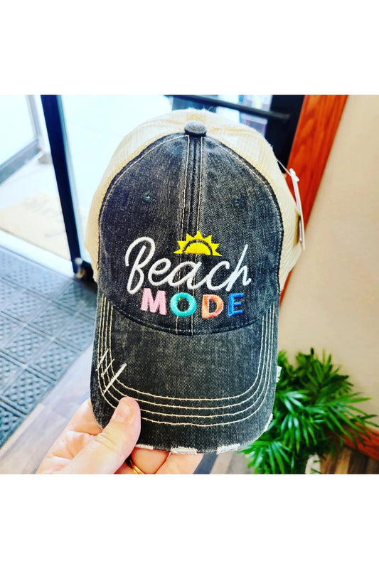 Beach Mode Trucker Hat-Headware-Katydid-Revive Boutique