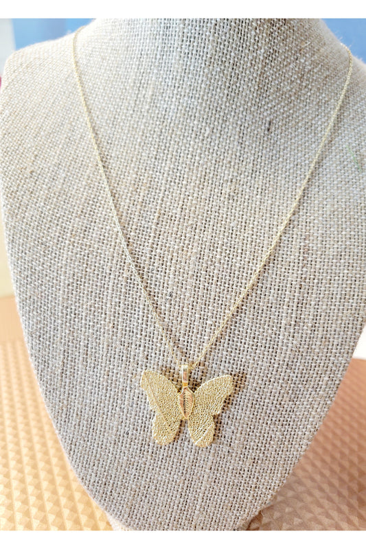 Bella Butterfly Gold Necklace-Jewelry-Pretty Simple-Revive Boutique