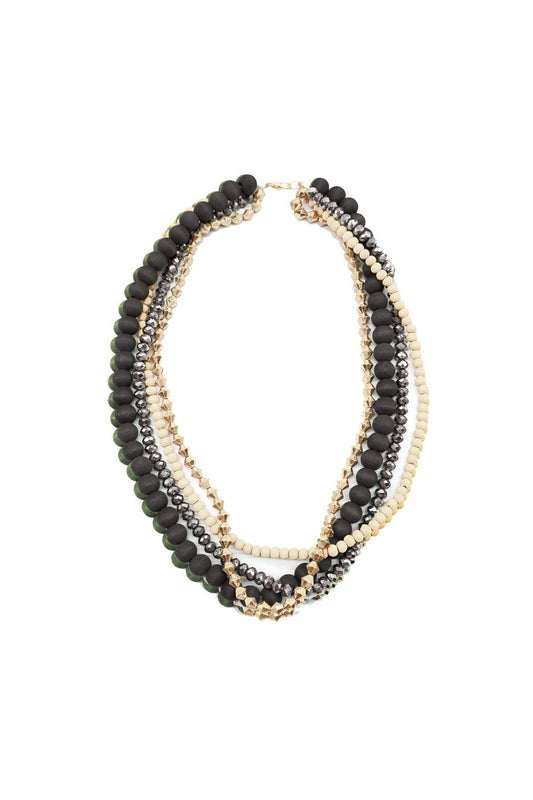 Black Hazel Necklace-Jewelry-Viv&Lou-Revive Boutique