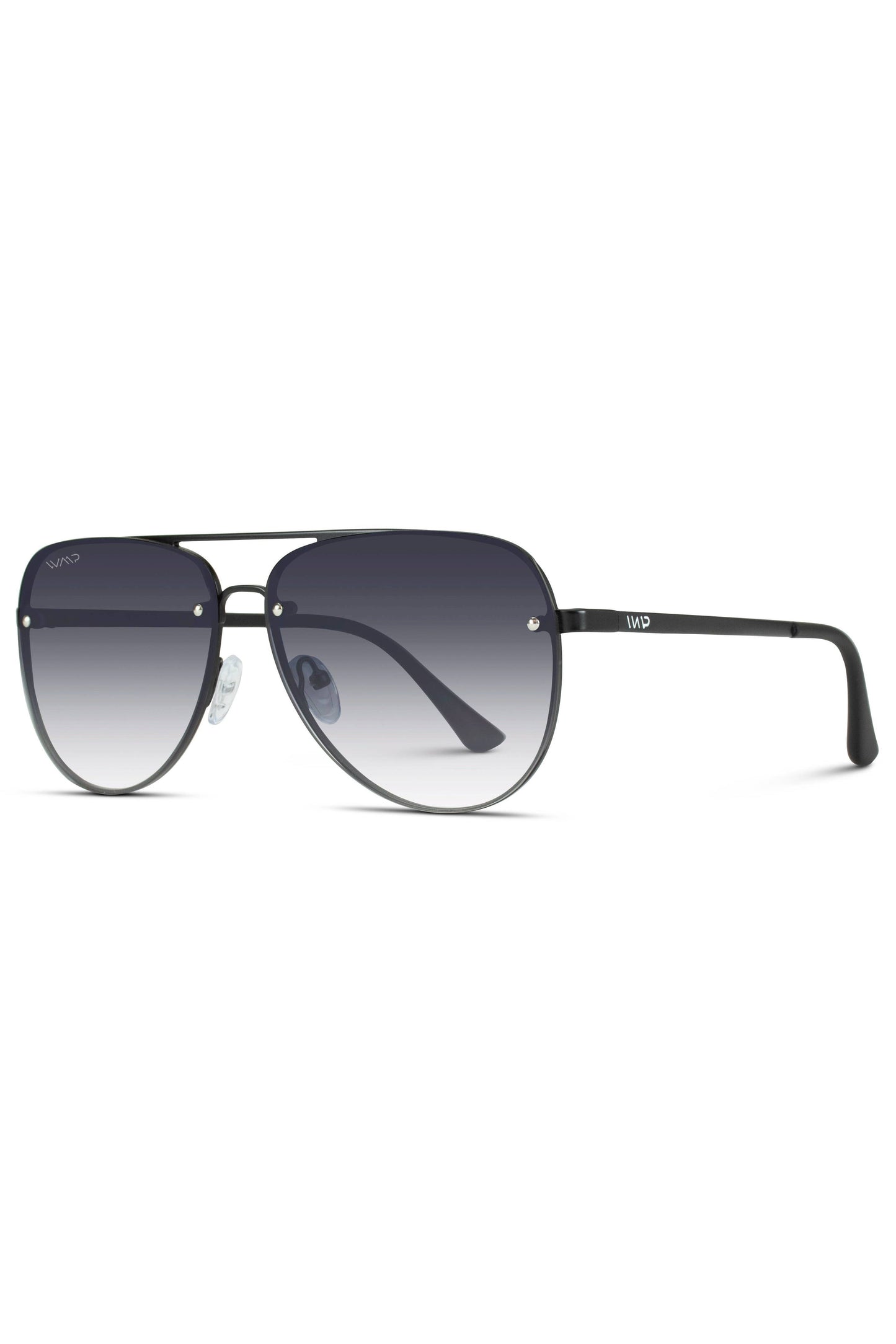 Black Oversized Aviator Sunglasses-Accessories-WMP Eyewear-Revive Boutique