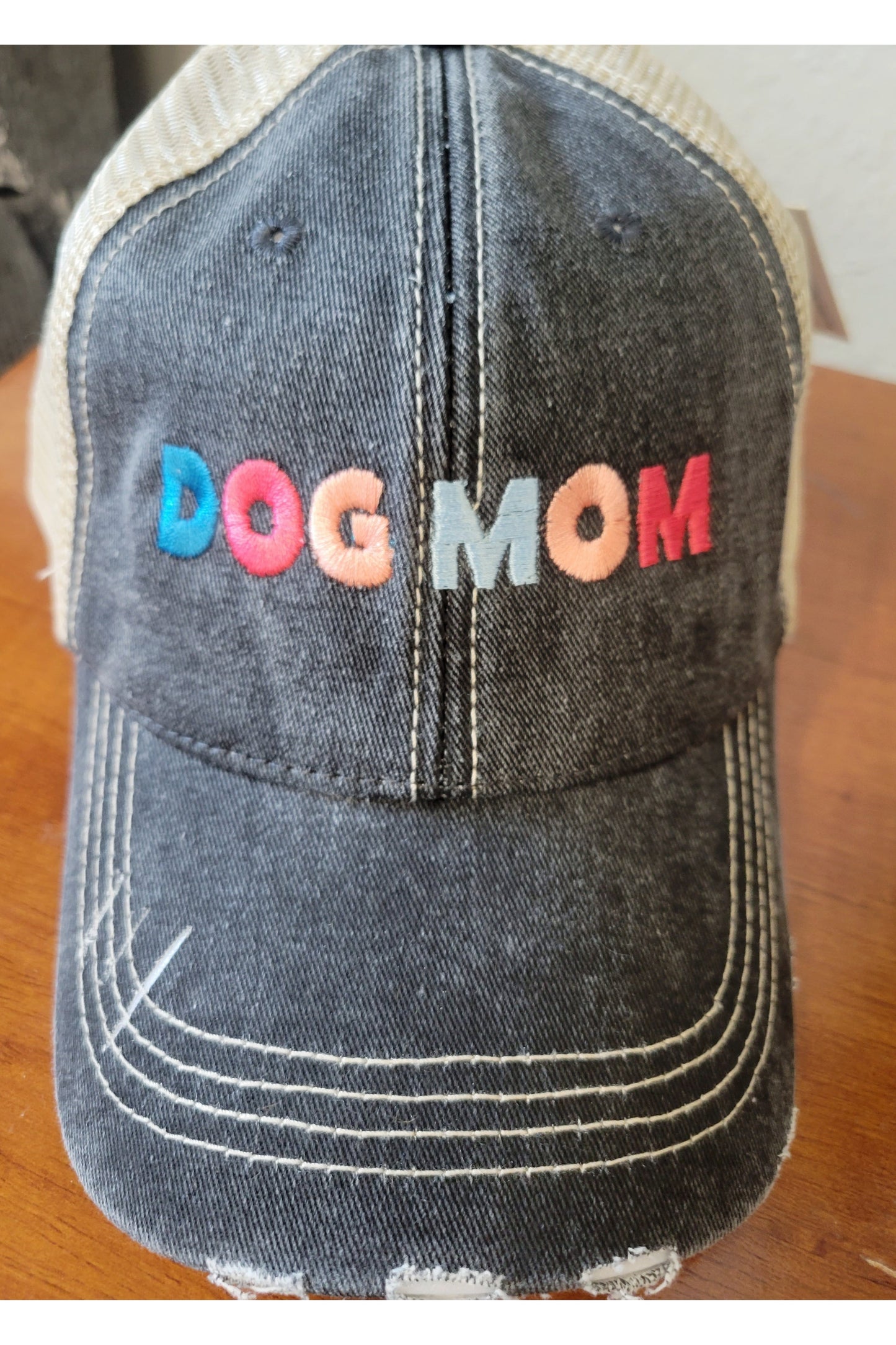 Dog Mom Multicolored Trucker Hat-Headware-Katydid-Revive Boutique