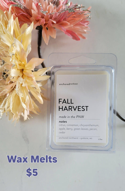 Fall Harvest Soy Wax Melt-Candle-Anchored Northwest-Revive Boutique
