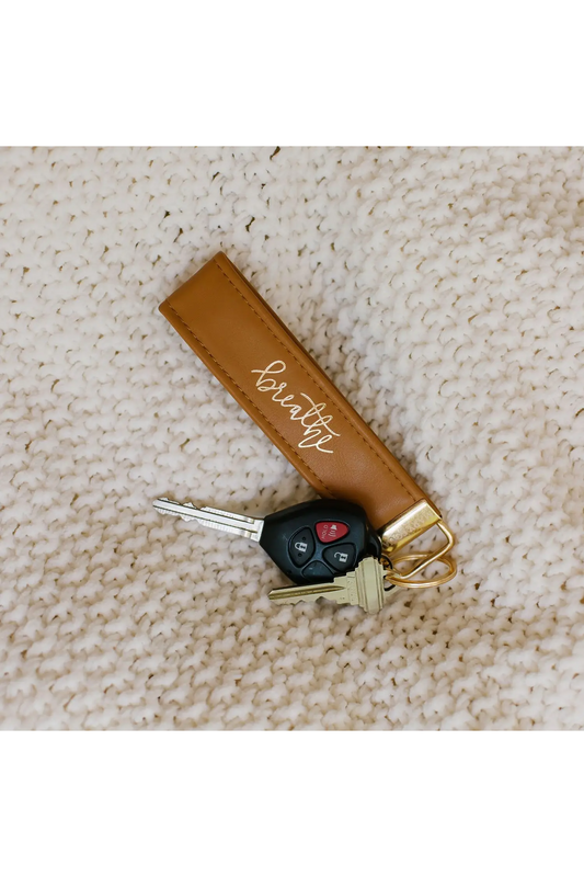 Leather Key Chain Breath Saying-Accessories-Mary Square-Revive Boutique