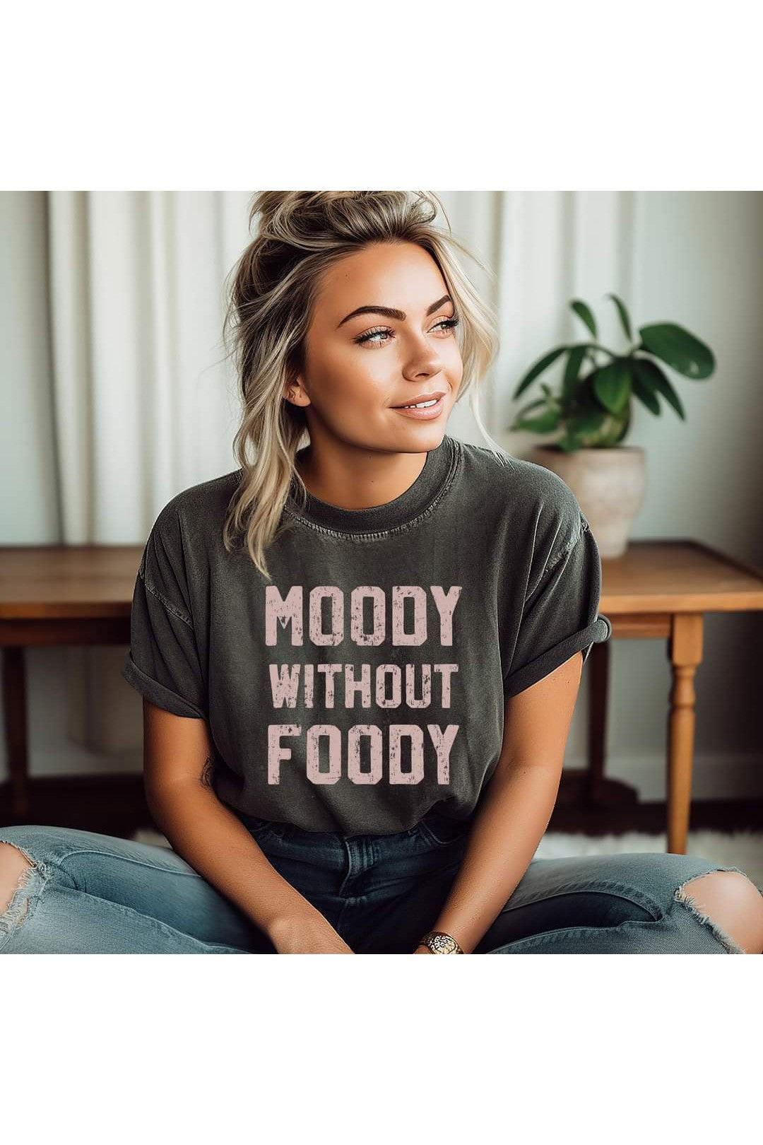 Moody without Foody Graphic Tee-Graphic Tee-Revive Boutique & Floral-Small-Revive Boutique