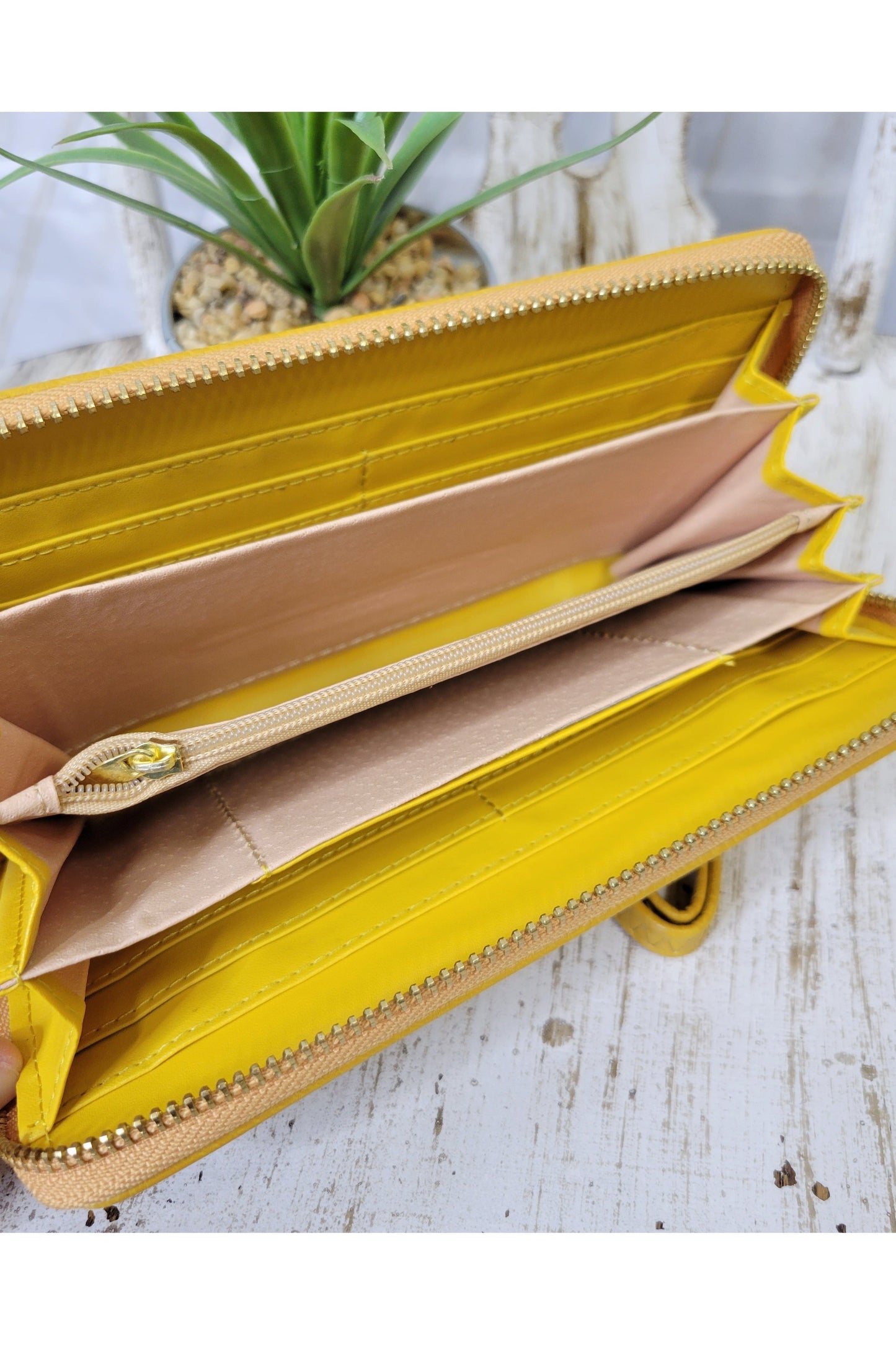 Mustard Leather Wallet-Bag-Revive Boutique & Floral-Revive Boutique