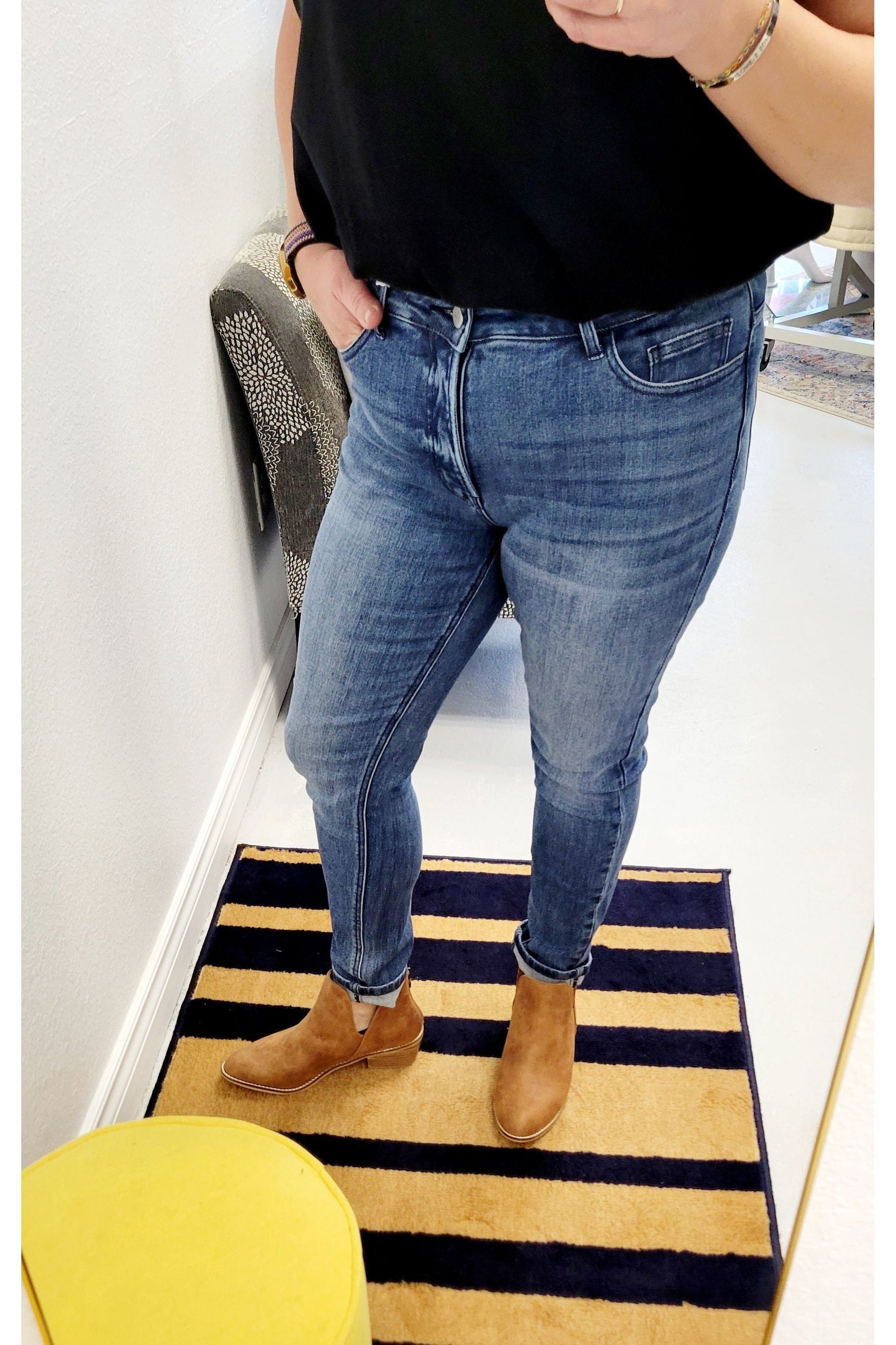 Non Distressed Ryder Skinny Jeans-Denim-Revive Boutique-3-Revive Boutique
