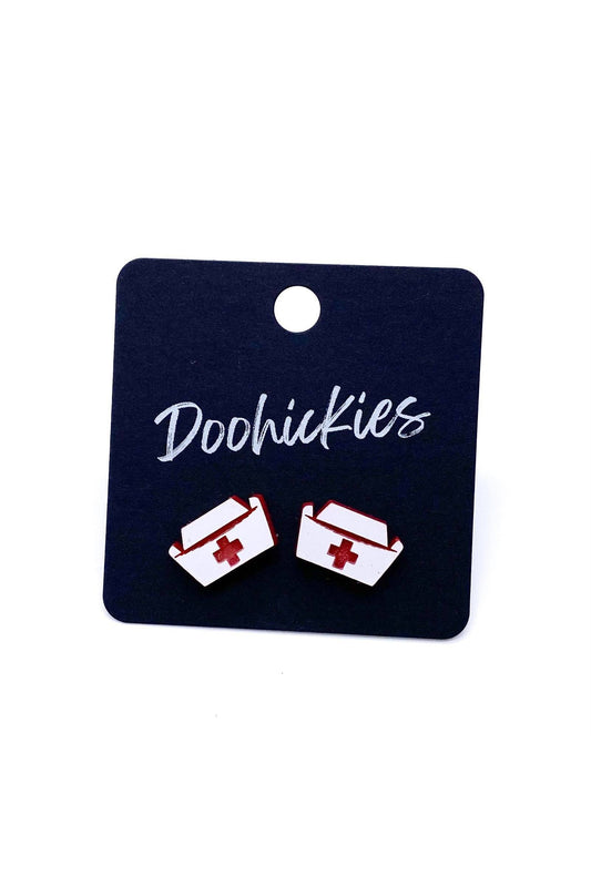 Nurse Earrings: Nurse Cap-Jewelry-Doohickies-Revive Boutique