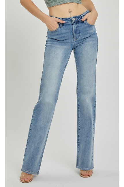 Risen Straight Leg Jeans-Denim-Revive Boutique & Floral-5-Revive Boutique