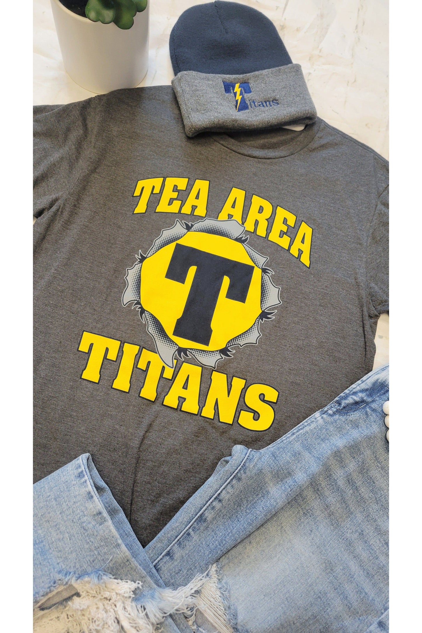 Tea Titans Charcoal Graphic Tee-Tea Titans-Revive Boutique-Small-Revive Boutique