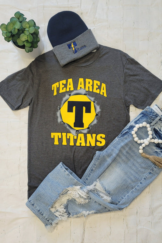 Tea Titans Charcoal Graphic Tee-Tea Titans-Revive Boutique-Small-Revive Boutique