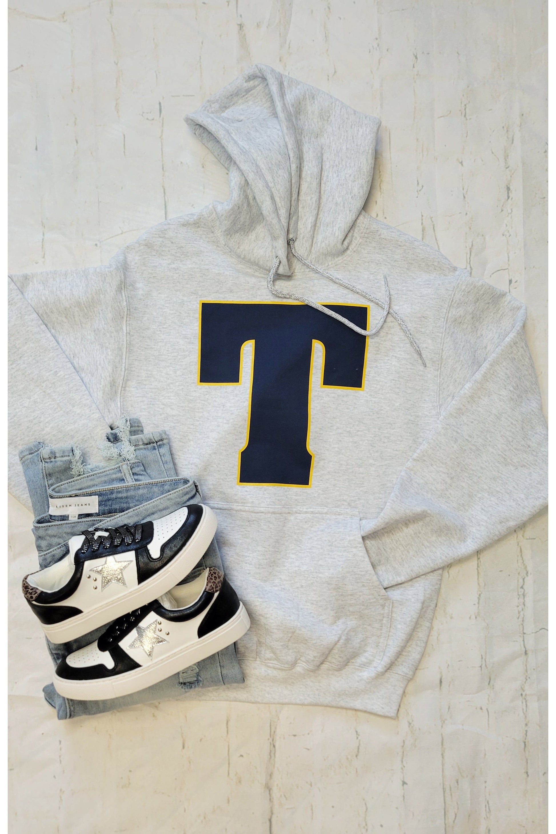 Tea Titans Grey Hoodie-Tea Titans-Revive Boutique-Small-Revive Boutique