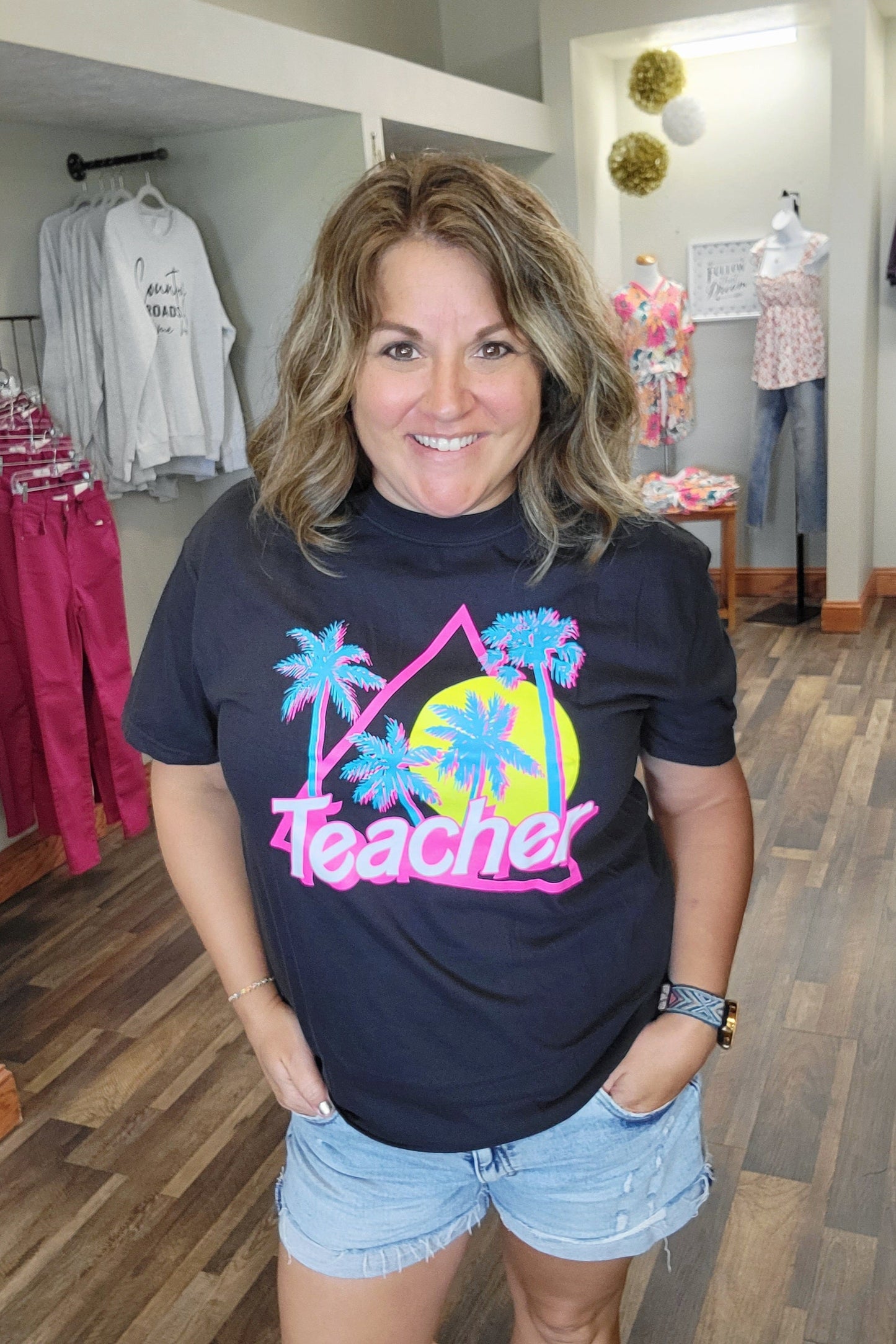 Teacher Malibu Graphic Tee-Graphic Tee-Mugsby-Small-Revive Boutique