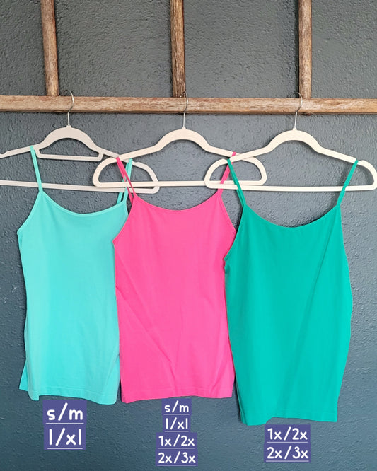 Seamless Adjustable Strap Cami **Multiple Colors**