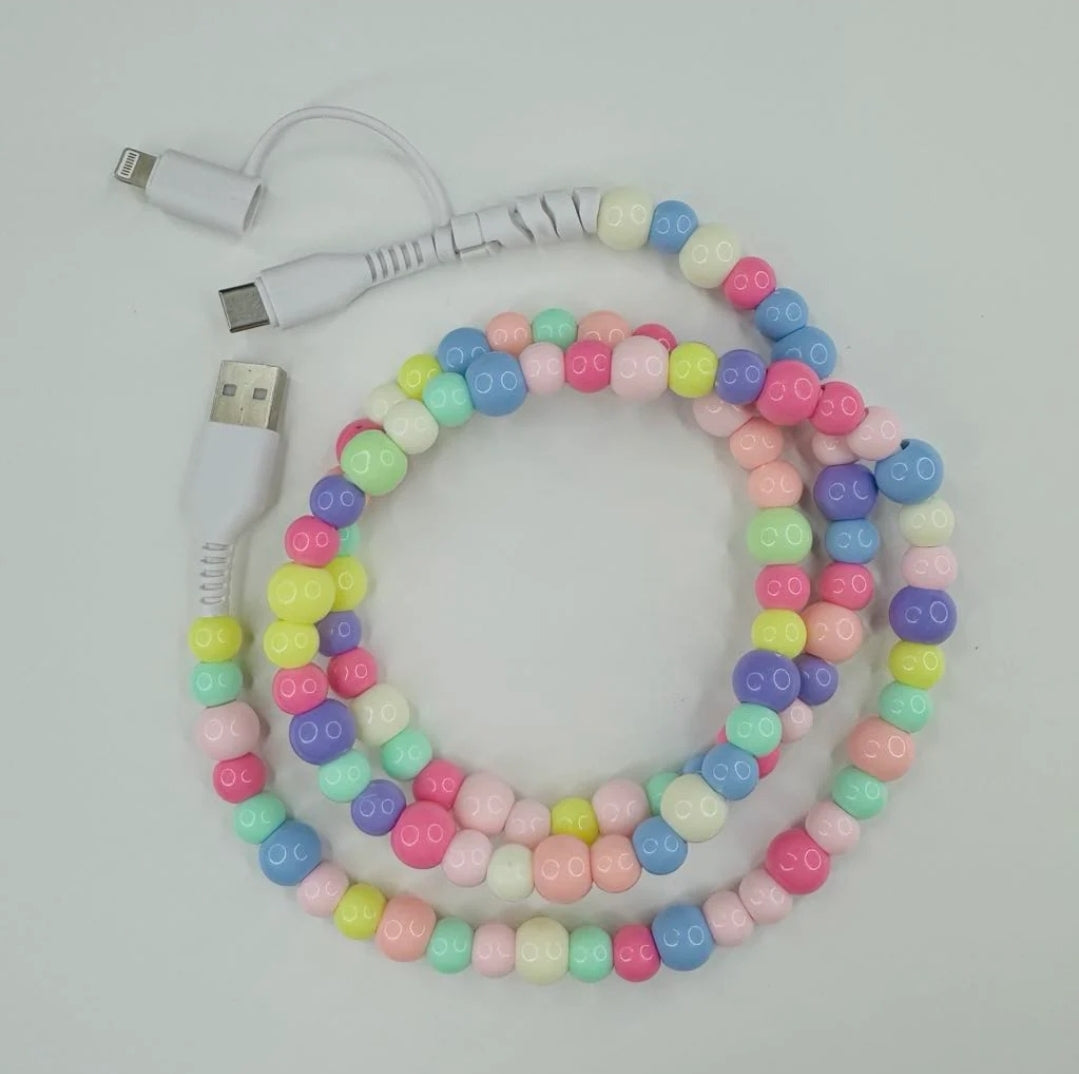 Beaded Phone Charging Cable (Mult Options)