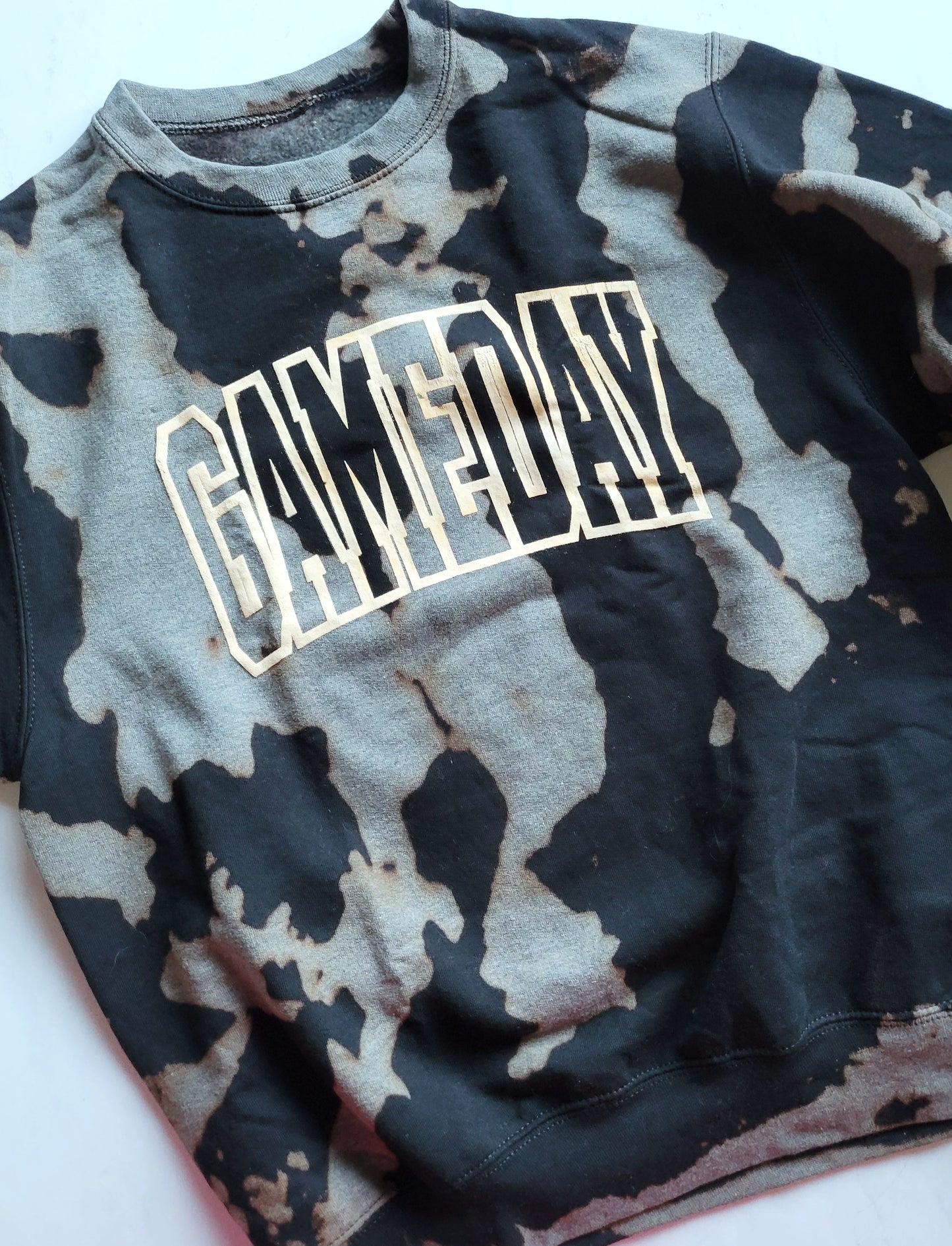 Bleached Black GAMEDAY Crew Neck Sweatshirt