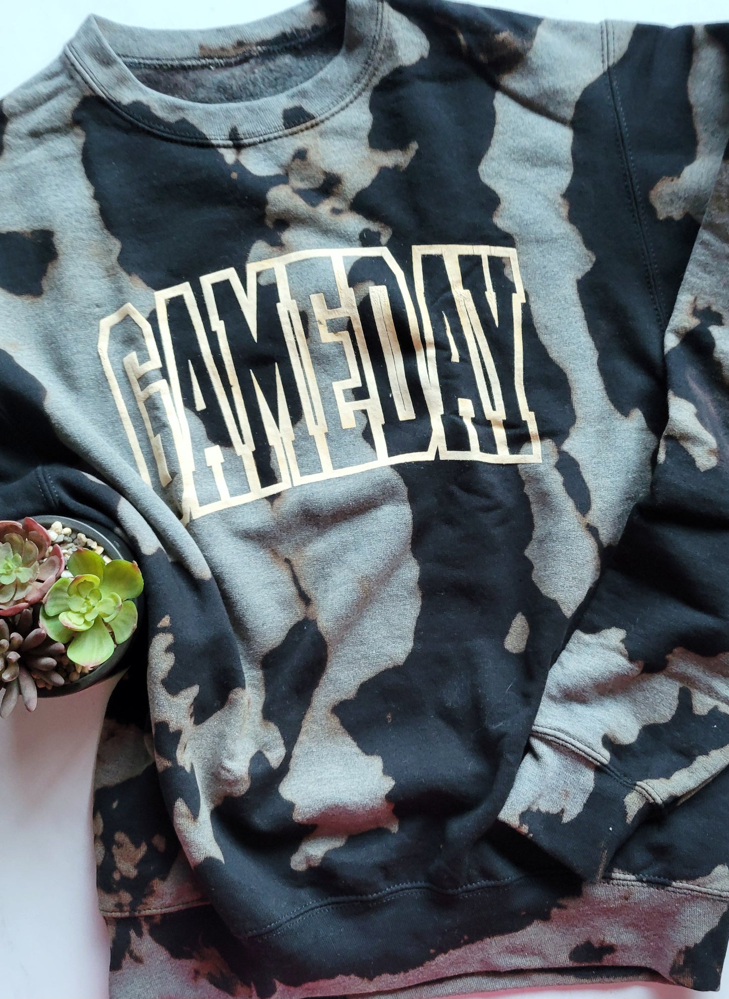 Bleached Black GAMEDAY Crew Neck Sweatshirt