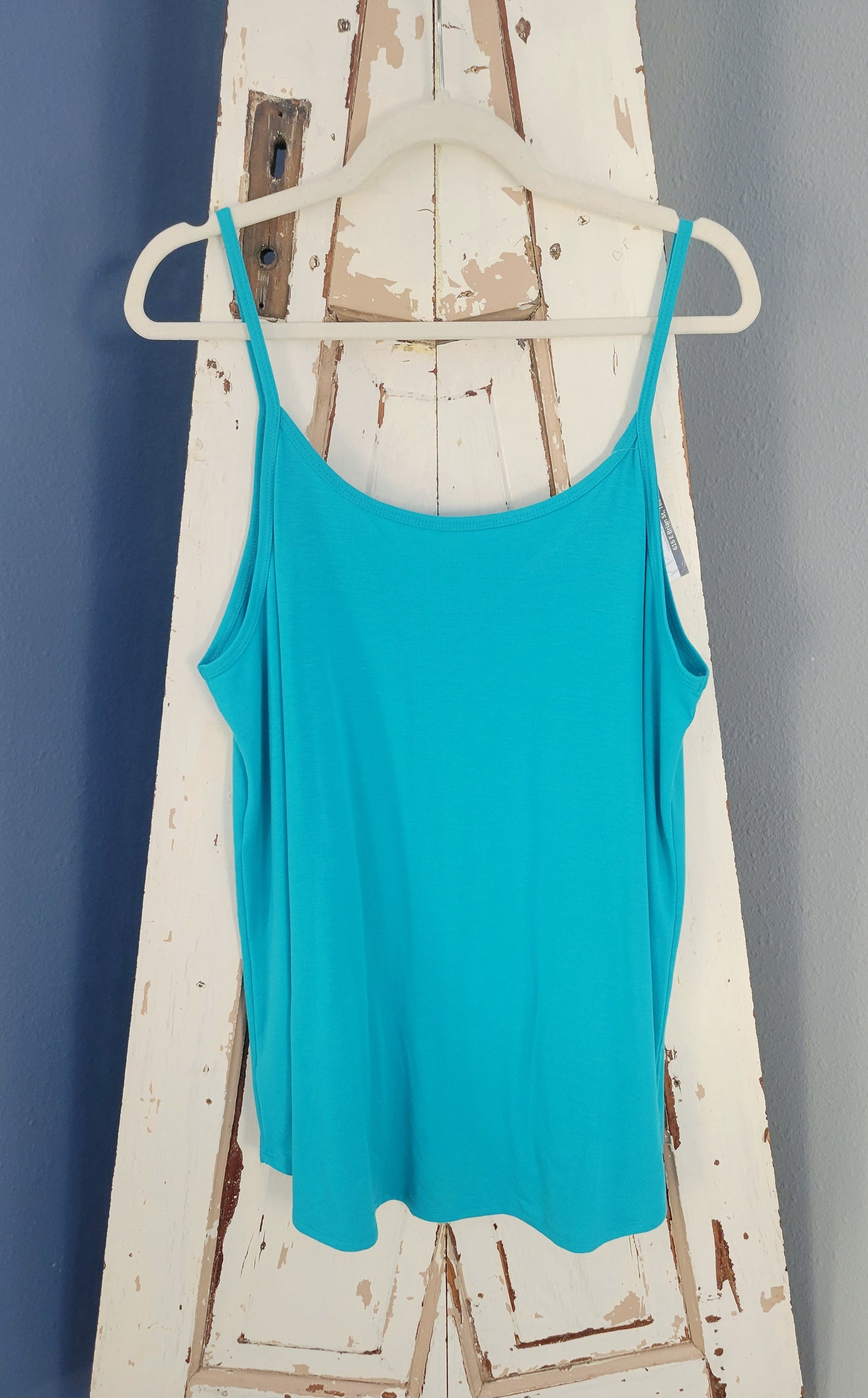 Reversible Cotton Spaghetti Strap Tank PLUS ONLY