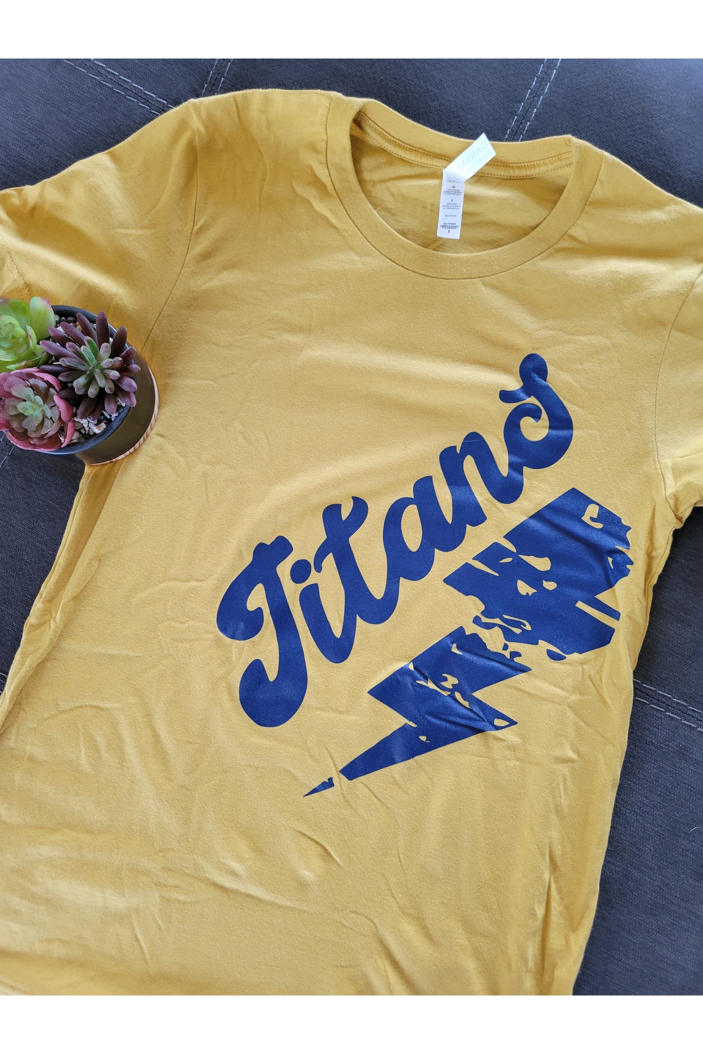 Titans Yellow & Navy Graphic Tee