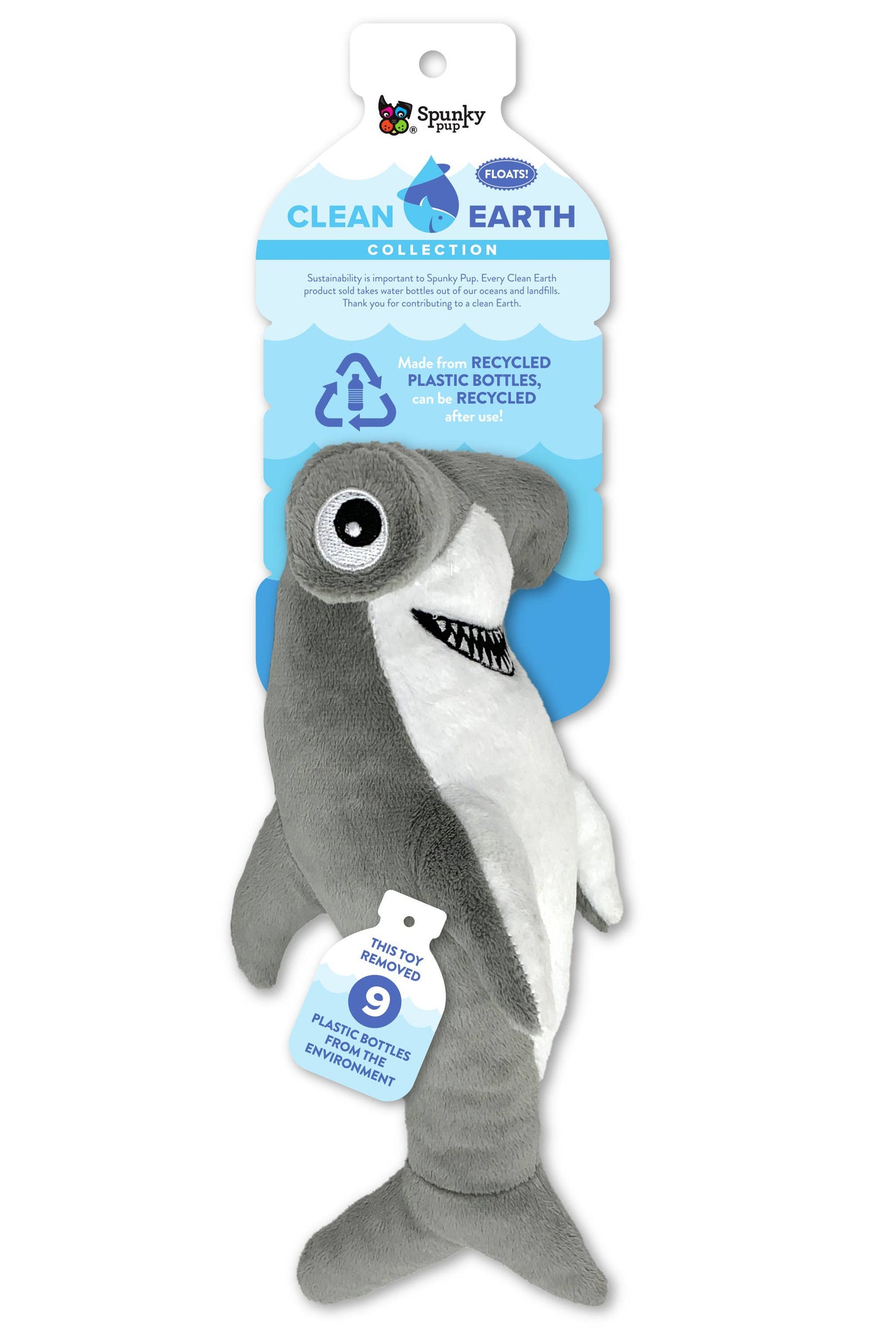 Plush Hammerhead Shark Dog Toy